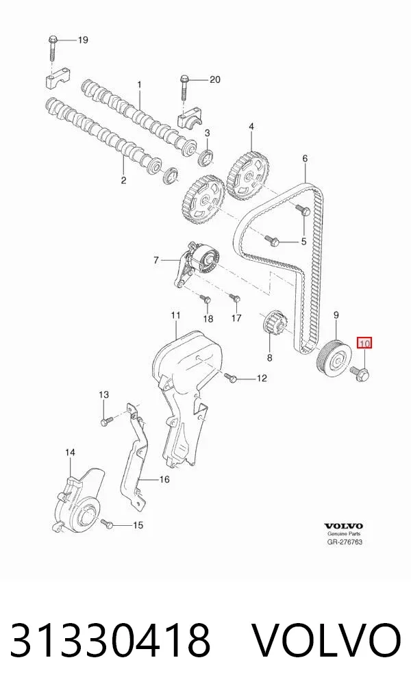 Kit de distribución 31330418 Volvo