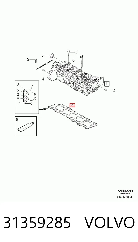 Junta de culata 31359285 Volvo