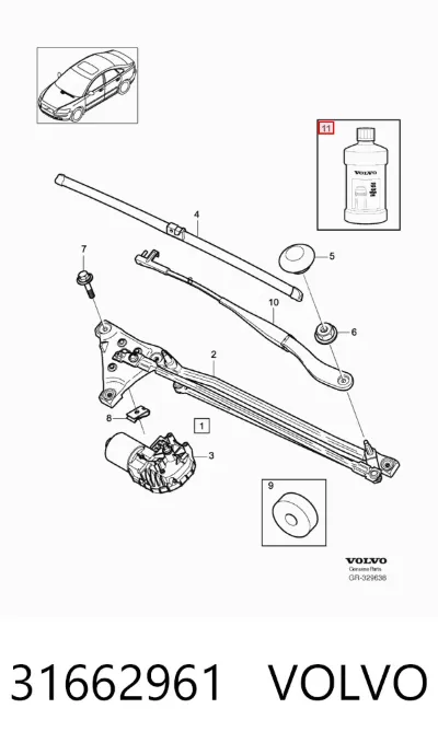 Líquido limpiaparabrisas VOLVO 31662961