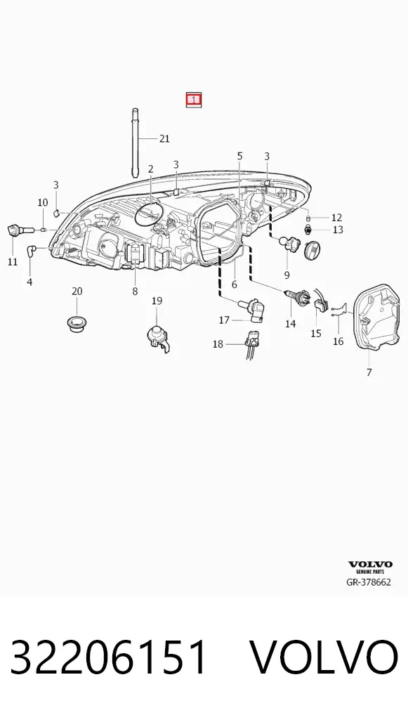 Faro derecho Volvo C30 M
