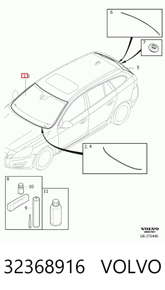 Parabrisas 32368916 Volvo