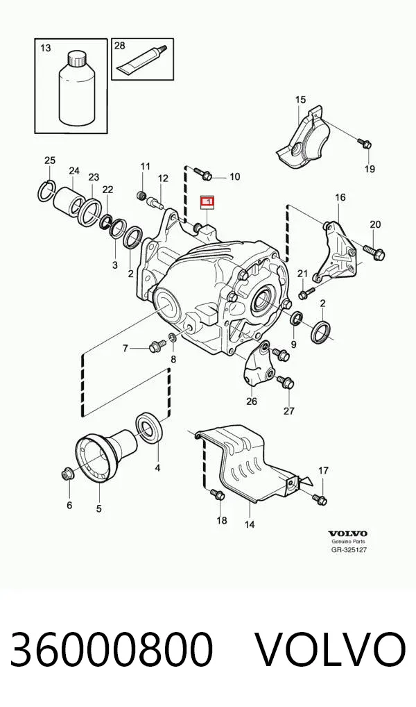 Caja de transferencia 36000800 Volvo