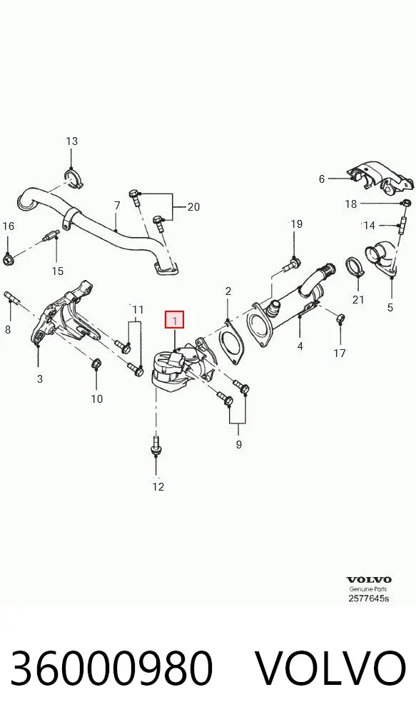 Válvula EGR 36000980 Volvo