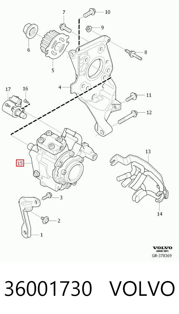 Bomba inyectora 36001730 Volvo