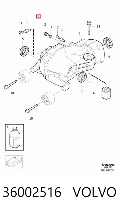 Eje trasero completo VOLVO 36002516