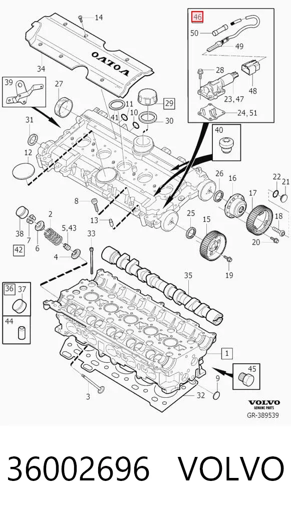 Solenoide de transmisión automática 36002696 Volvo