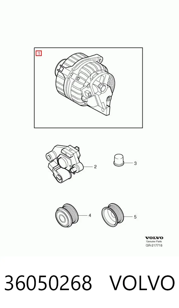 Alternador 36050268 Volvo