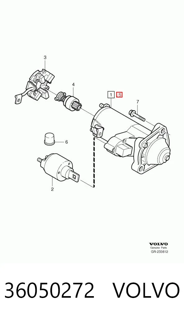 Motor de arranque 36050272 Volvo
