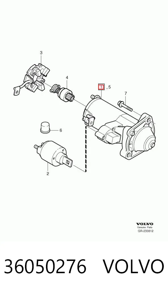 Motor de arranque 36050276 Volvo