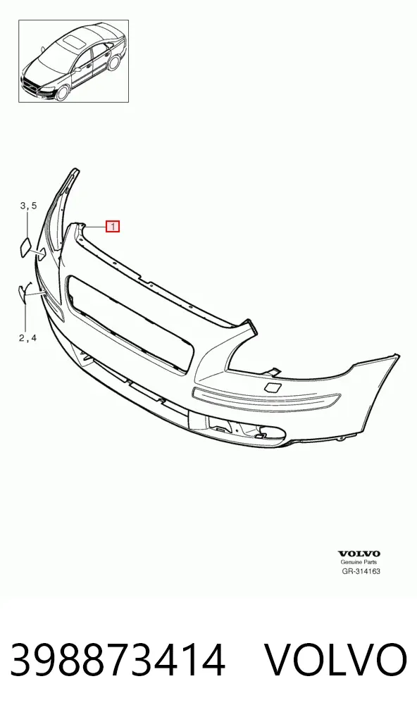 Paragolpes 398873414 Volvo