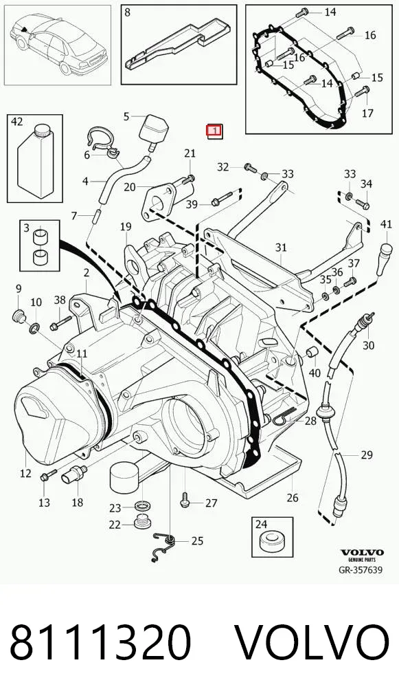Caja de cambios 8111320 Volvo