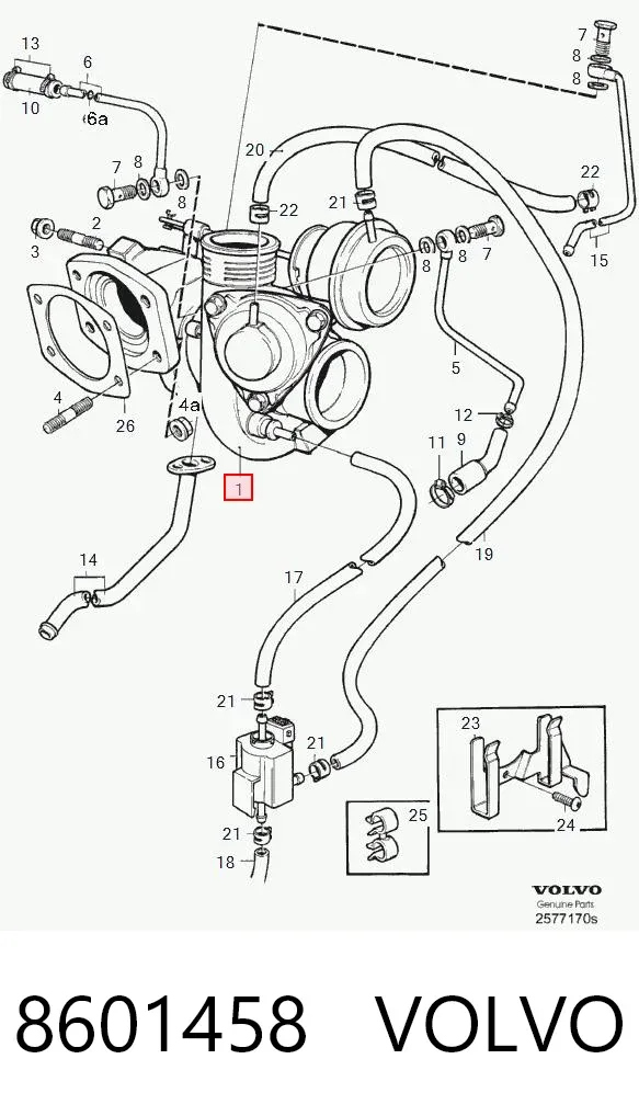 Turbocompresor 8601458 Volvo