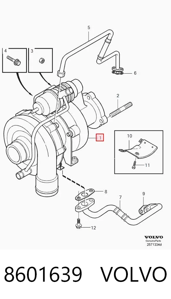 Turbocompresor 8601639 Volvo
