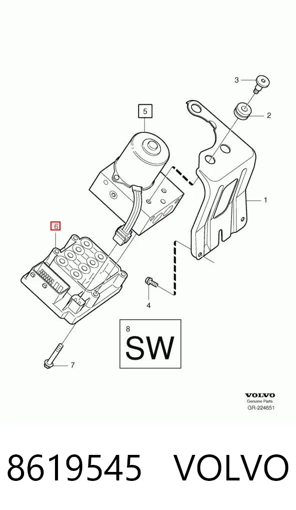 Módulo ABS Volvo S60 I