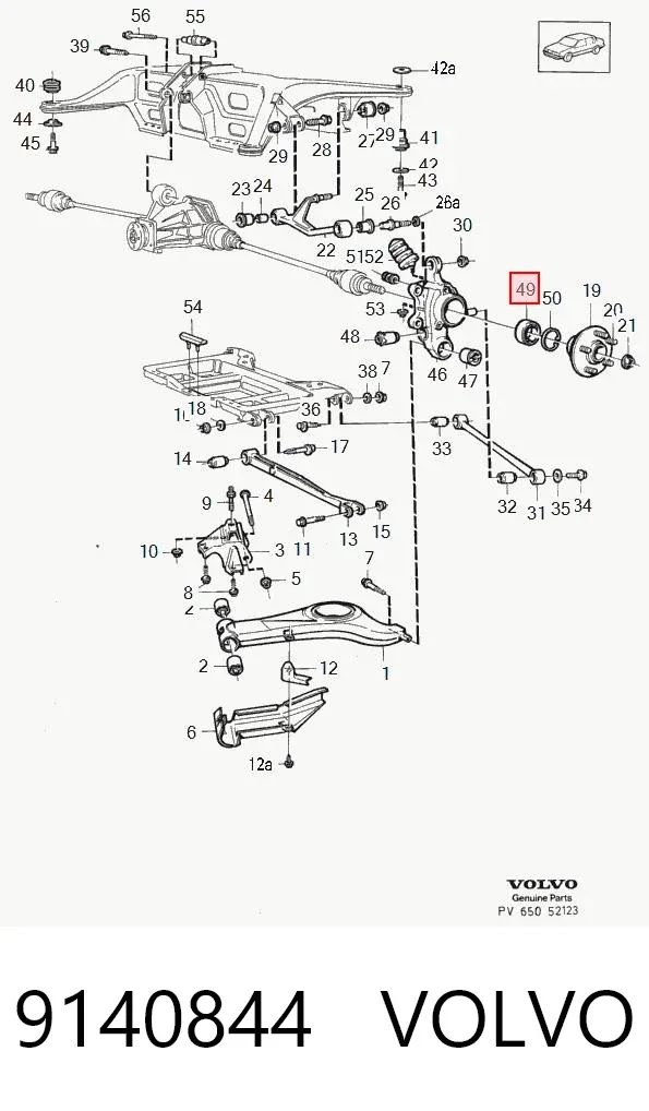 Cojinete de rueda 9140844 Volvo