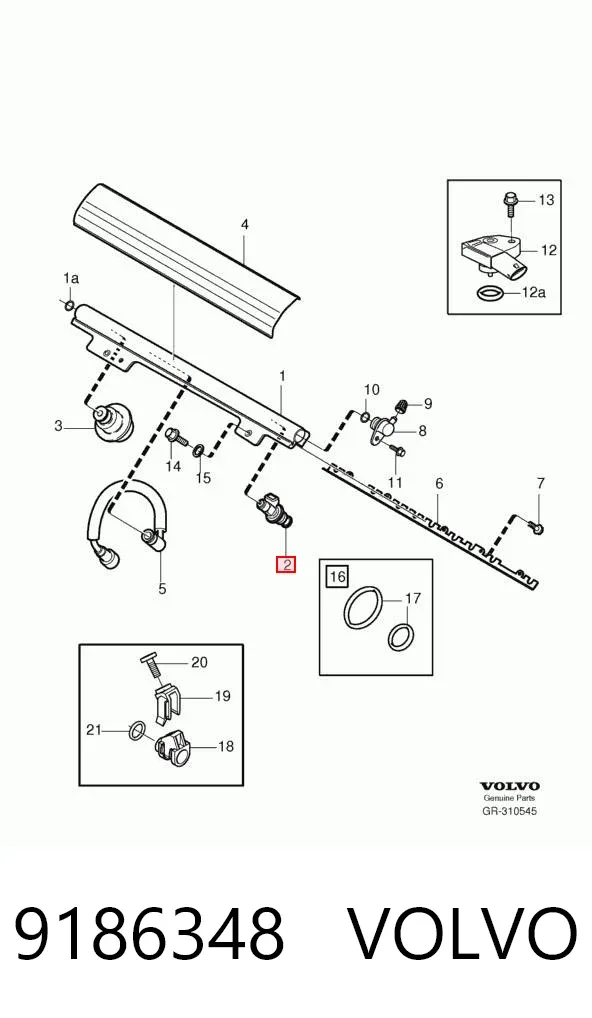 Inyector 9186348 Volvo