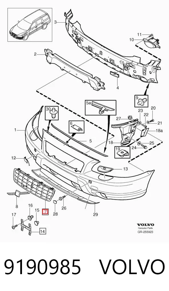 Parrilla Volvo XC70 CROSS COUNTRY