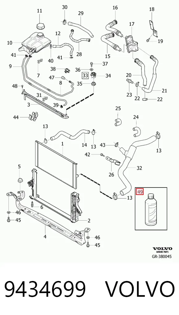 Liquido refrigerante 9434699 Volvo