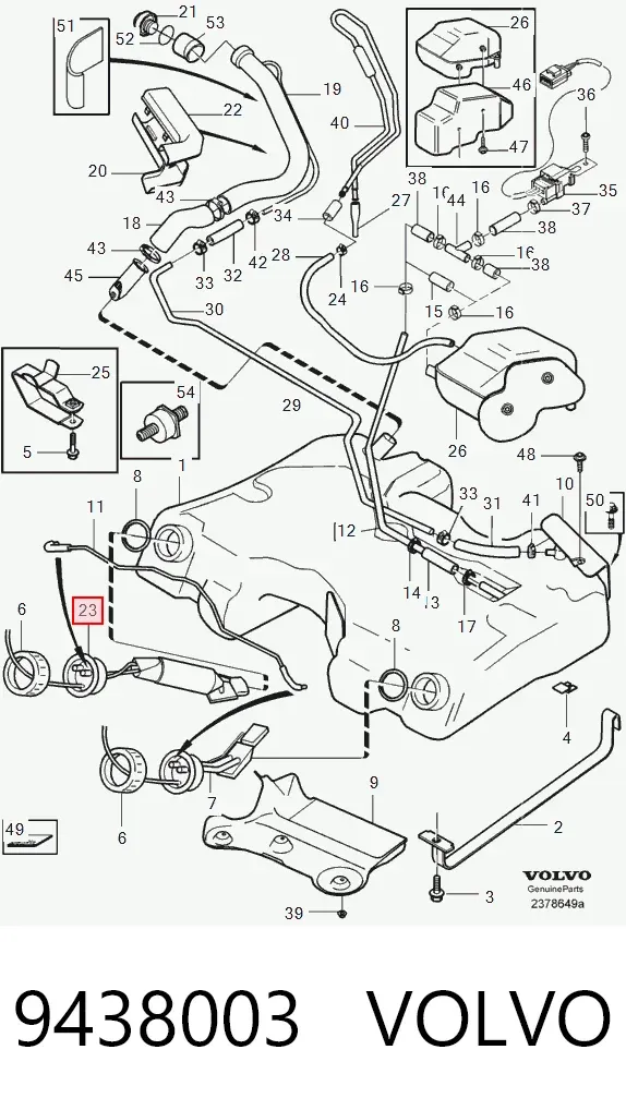 Unidad de alimentación de combustible 9438003 Volvo