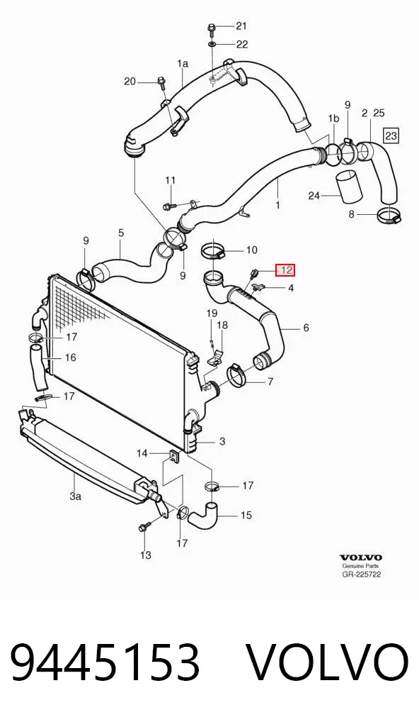 Sensor de temperatura ambiente 9445153 Volvo