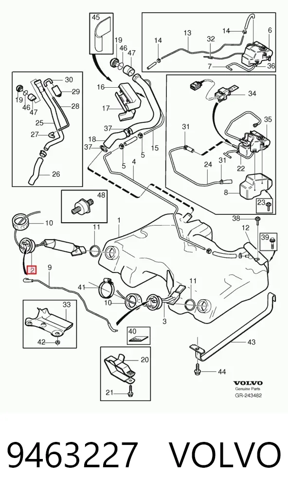 Unidad de alimentación de combustible 9463227 Volvo