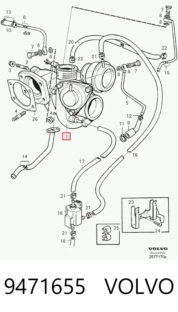 Turbocompresor 9471655 Volvo