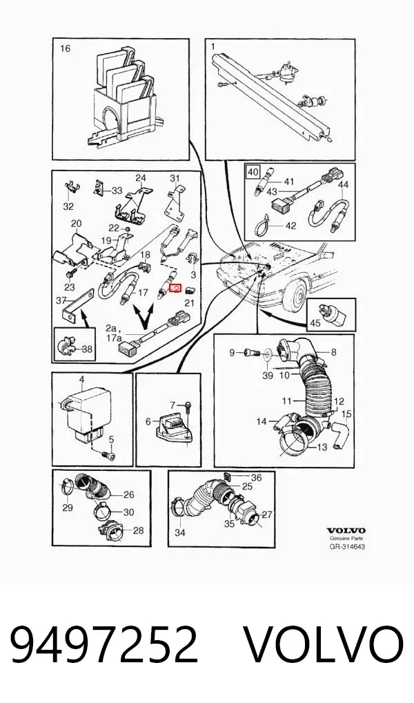 Sonda lambda 9497252 Volvo