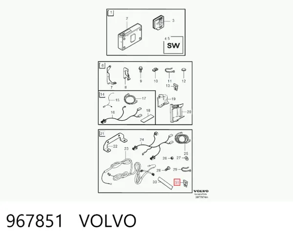Fusibles 967851 Volvo