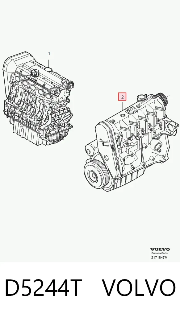 Motor completo D5244T Volvo