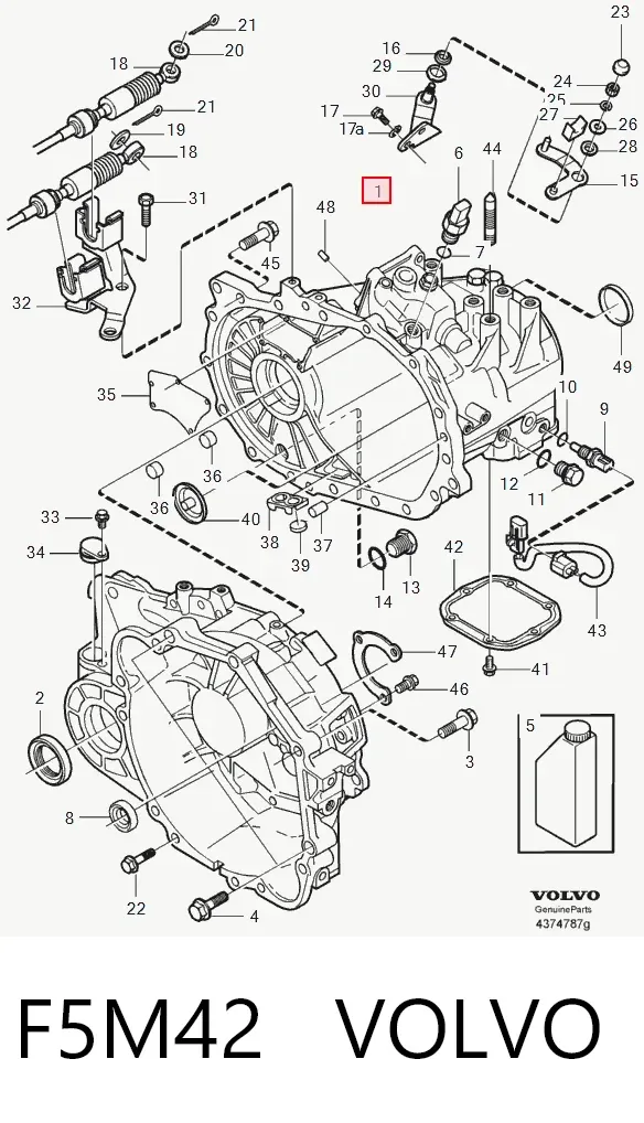 Caja de cambios F5M42 Volvo