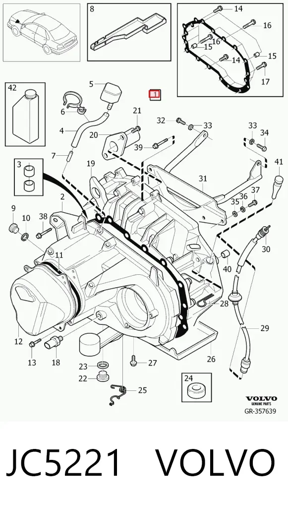 Caja de cambios JC5221 Volvo