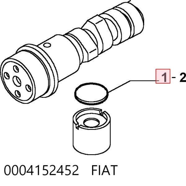 Arandela de ajuste 0004152452 Fiat/Alfa/Lancia