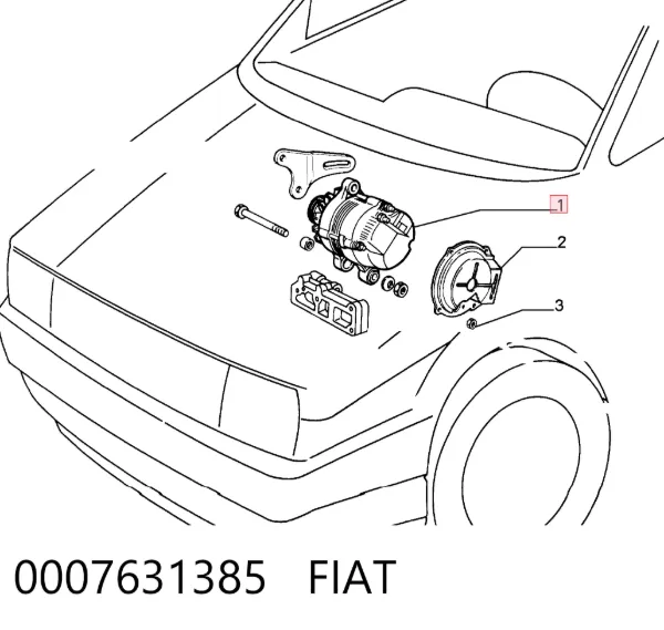 Alternador 0007631385 Fiat/Alfa/Lancia