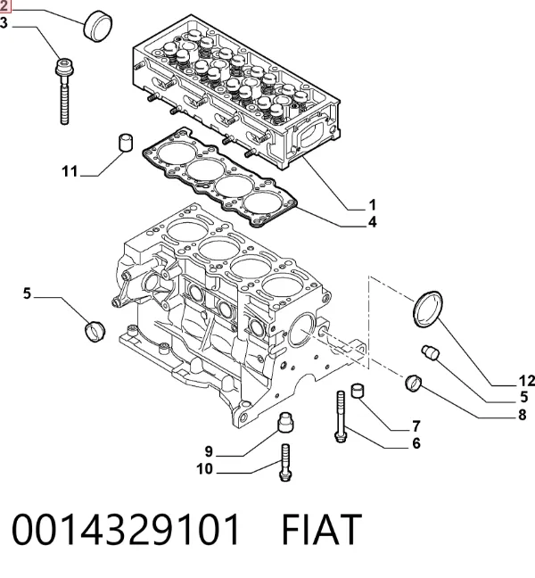 Tapa culata Alfa Romeo 147 937