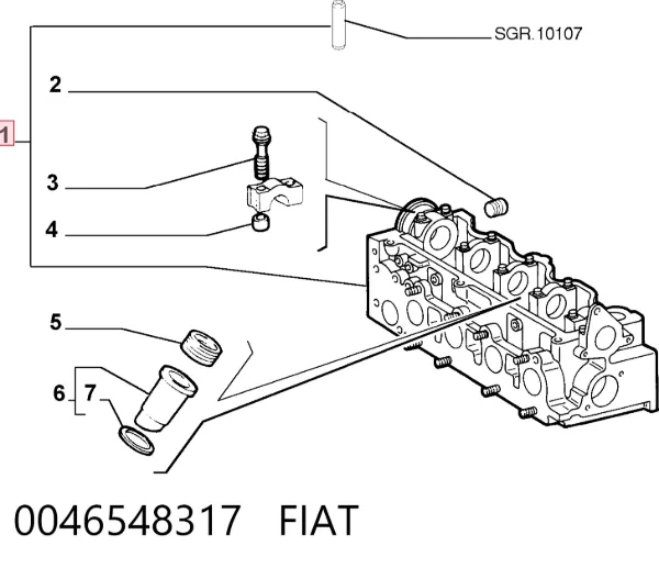 Culata 0046548317 Fiat/Alfa/Lancia