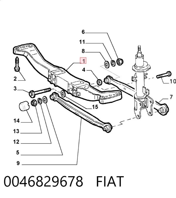Puente trasero Alfa Romeo 147 937