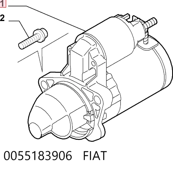Motor de arranque 0055183906 Fiat/Alfa/Lancia