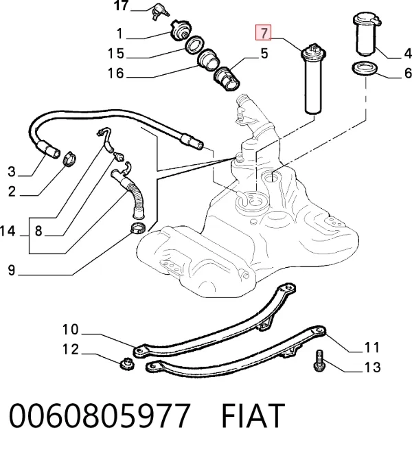 Aforador 0060805977 Fiat/Alfa/Lancia