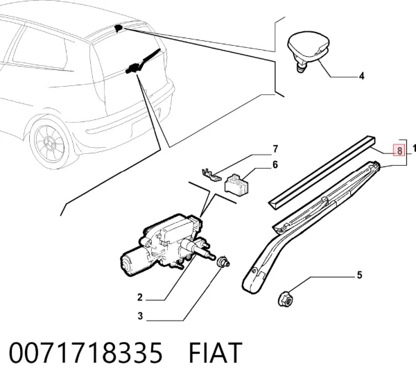 Limpiaparabrisas delanteras 0071718335 Fiat/Alfa/Lancia