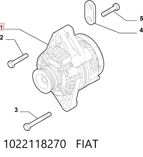 Alternador 1022118270 Fiat/Alfa/Lancia