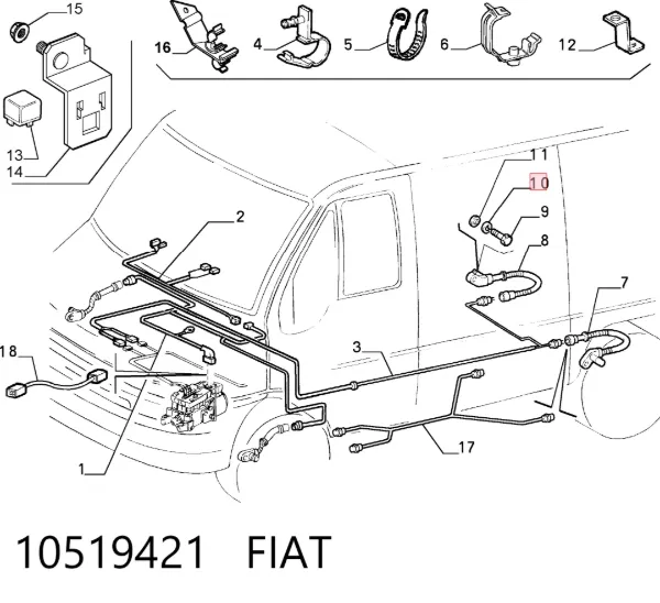  10519421 Fiat/Alfa/Lancia