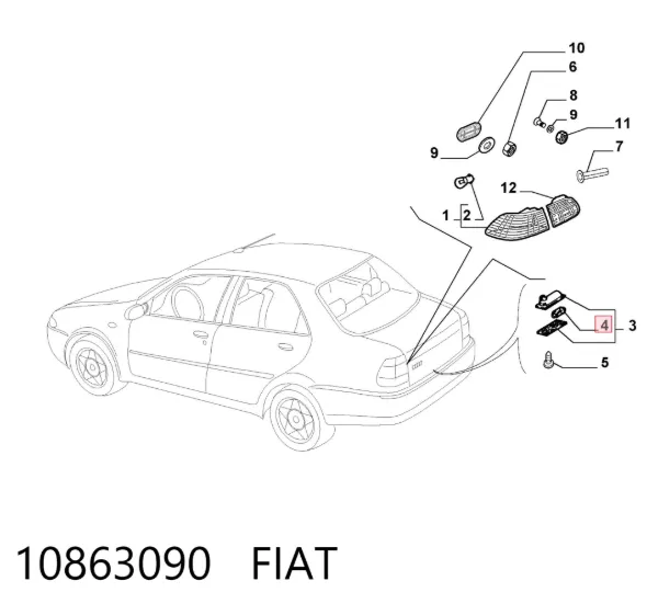 Bombilla 10863090 Fiat/Alfa/Lancia