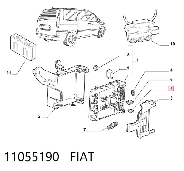 Fusibles 11055190 Fiat/Alfa/Lancia