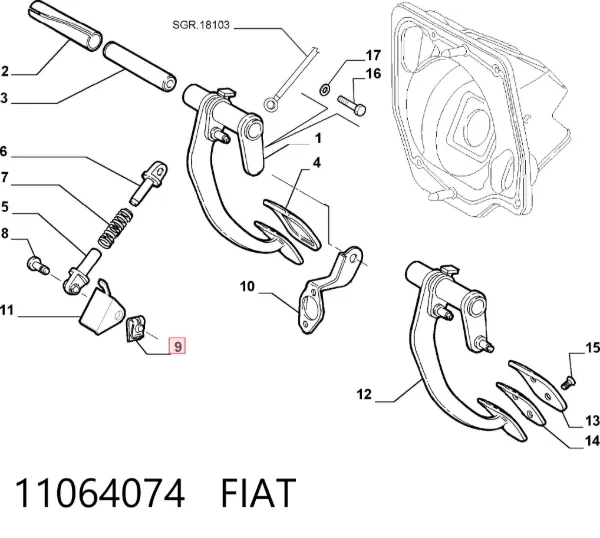  11064074 Fiat/Alfa/Lancia