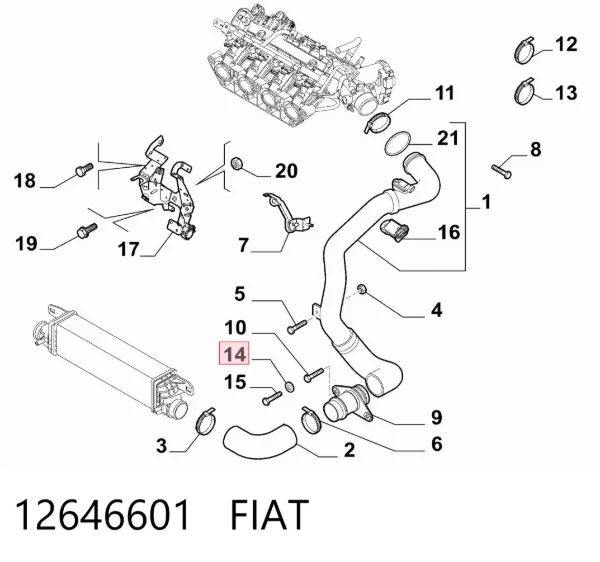  12646601 Fiat/Alfa/Lancia