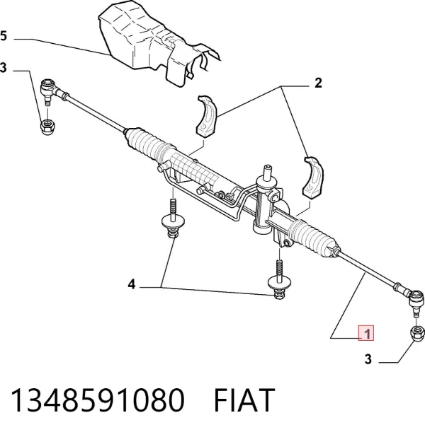 Cremallera de dirección 1348591080 Fiat/Alfa/Lancia