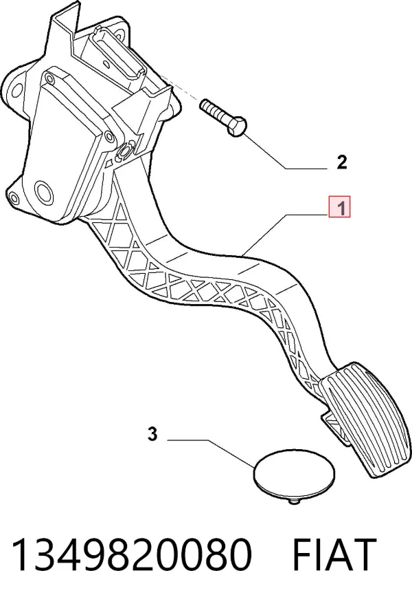 Pedal del acelerador 1349820080 Fiat/Alfa/Lancia