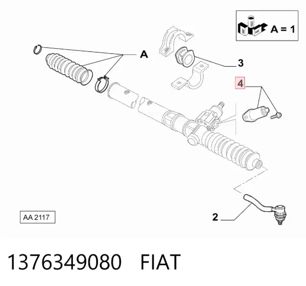 Bomba de dirección 1376349080 Fiat/Alfa/Lancia