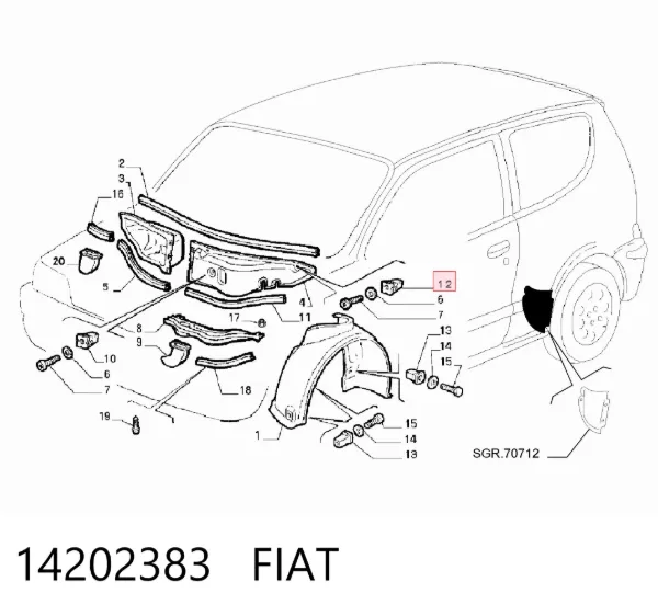 14202383 Fiat/Alfa/Lancia