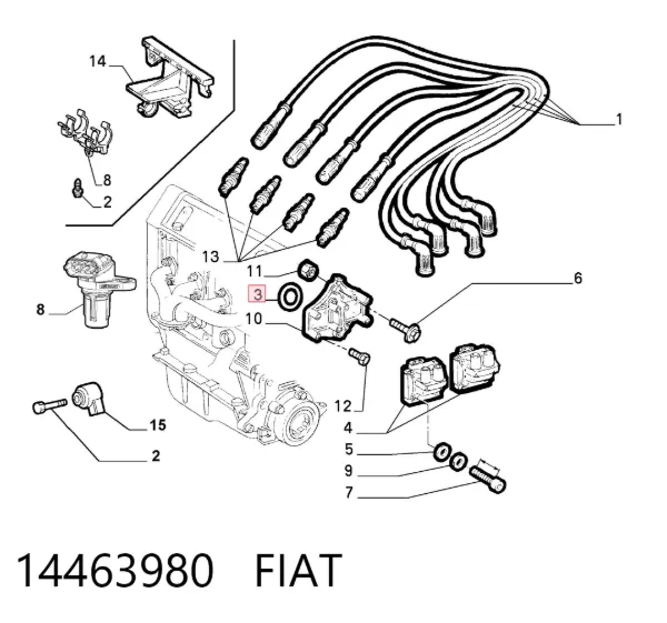 Bobina 14463980 Fiat/Alfa/Lancia